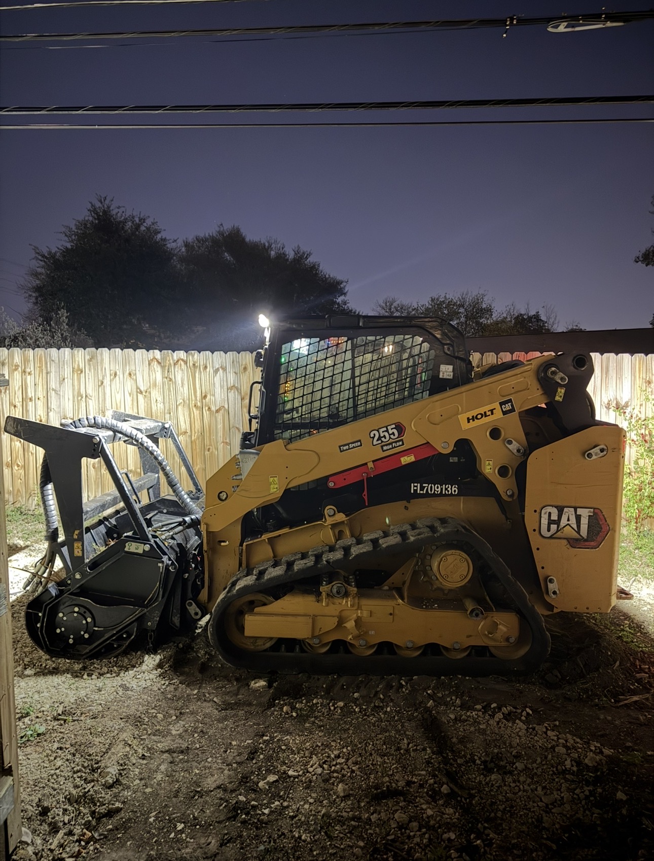 CAT 255 + Mulching Head